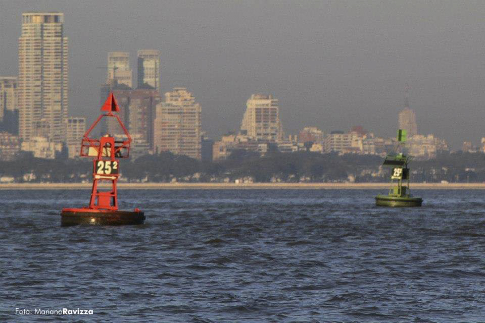 A view of Buenos Aires city from the River